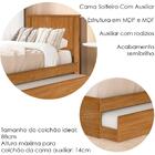 Cama Solteiro Com Auxiliar Barcelona Tebar