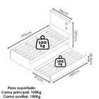Cama Solteiro Com Auxiliar Barcelona Tebar