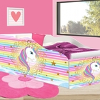 Cama Solteiro Com Auxiliar Unicórnio 3, Cama Infantil