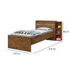 Cama Solteiro Com Baú 2 Gavetas E Cama Auxiliar Jade  Jequiti