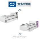 Cama Solteiro Com Baú 2 Gavetas E Cama Auxiliar Jade Yescasa