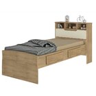 Cama Solteiro Com Baú 2 Gavetas Ravena Conquista Móveis