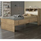 Cama Solteiro Com Baú 2 Gavetas Ravena Conquista Móveis