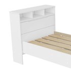 Cama Solteiro Com Baú Astrid Branco