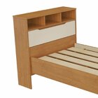 Cama Solteiro Com Baú Astrid Cinamomo/off White