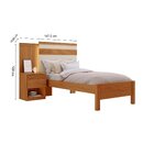 Cama Solteiro Com Cabeceira E Mesa De Cabeceira 100% Mdf Gran