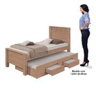Cama Solteiro Com Cama Auxiliar Athenas Plus Móveis Lopas Car