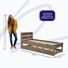 Cama Solteiro Com Cama Auxiliar Riviera Marrom