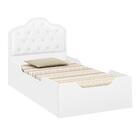 Cama Solteiro Com Capitonê Dany Branco