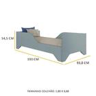 Cama Solteiro Com Colchão 100% Mdf Sonho Multimóveis Azul