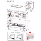 Cama Solteiro Com Colchão / Guarda-roupas 3 Portas E Mesa De