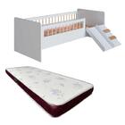 Cama Solteiro Com Colchão Castor Escorregador E Escadinha Inf