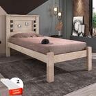 Cama Solteiro Com Colchão E Detalhes Na Cabeceira Amarula Lav