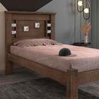 Cama Solteiro Com Detalhes Na Cabeceira Chocolate Lavínia Fra