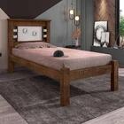 Cama Solteiro Com Detalhes Na Cabeceira Malbec Off White Laví