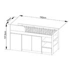 Cama Solteiro Com Escrivaninha Para Colchão 88 X 188 Cm Multi