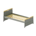 Cama Solteiro Com Led Petit Casatema Madeiraoriginals Verde/m