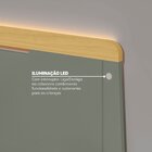 Cama Solteiro Com Led Petit Casatema Madeiraoriginals Verde/m