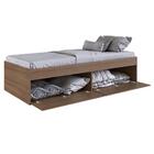 Cama Solteiro Com Mesa De Cabeceira E Guarda Roupa Tókio A05