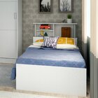 Cama Solteiro Com Nicho E Prateleira 7150a Móveis Castro