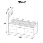 Cama Solteiro Com Nichos E Baú Cm8037 Branco