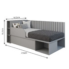 Cama Solteiro Com Nichos Nalu Cimol