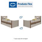 Cama Solteiro Com Proteção E Cama Auxiliar Flex Elza  Off Whi