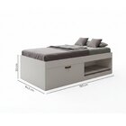 Cama Solteiro Com Sapateira E Nicho Laura Yescasa Branco Bran