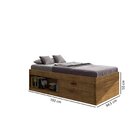 Cama Solteiro Com Sapateira E Nicho Laura Yescasa Jequitiba