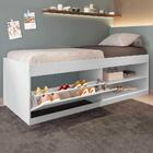 Cama Solteiro Com Sapateira Embutida Branco Vanessa Framar Co