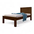 Cama Solteiro Confortável E Moderna Luz Malbec