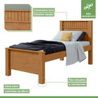 Cama Solteiro Convencional Estrutura Mdf Athenas Móveis Lopas