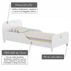 Cama Solteiro Crown Grade De Proteção 100% Mdf Branco