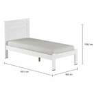 Cama Solteiro Dallas Branca