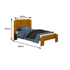 Cama Solteiro Dallas Em Mdf Salleto