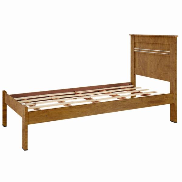 Cama Solteiro Dallas Ii Tebarrot Moveis Mel 88 Cm Quarto