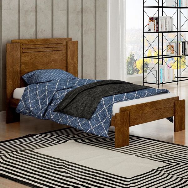 Cama Solteiro Dallas Salleto Móveis Ipê Cestaplus