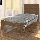 Cama Solteiro Danubia Basoto Castanho Fosco