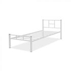 Cama Solteiro De Aço / Ferro Com Estrado De Aço / Ferro- Bran