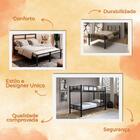 Cama Solteiro De Aço / Ferro Com Estrado De Aço / Ferro Cor:b