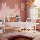 Cama Solteiro De Ferro Nina Rosa Bebê