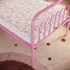 Cama Solteiro De Ferro Nina Rosa Bebê