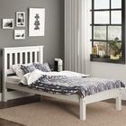 Cama Solteiro De Madeira Branco - Piratini