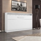 Cama Solteiro De Parede Dobra Branca Framar