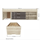 Cama Solteiro Diamante Com Gaveta Nevada Grafite Colchão