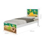 Cama Solteiro Dinossauro Com Colchão