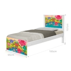 Cama Solteiro Dinossauros Coloridos