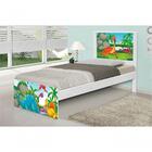Cama Solteiro Dinossauros No Lago Com Colchão