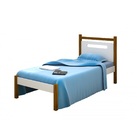 Cama Solteiro Eloá Branco/mel - Branco/mel