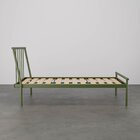 Cama Solteiro Em Aço Begônia Cabecasa Madeiraoriginals Verde